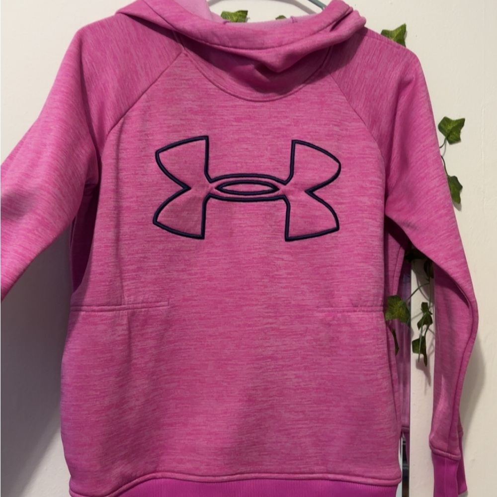 Under Armour Magenta Hoodie with Logo